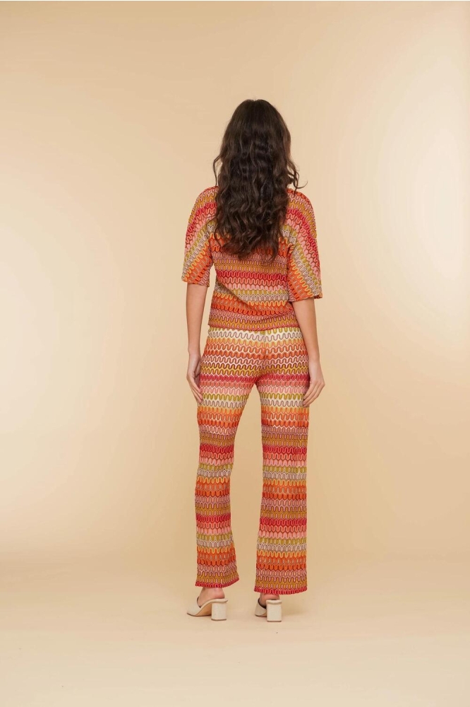 PANTS ZIGZAG 41363 60 000705 - stone/pink/orange